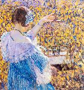 Frieseke, Frederick Carl The Birdcage oil